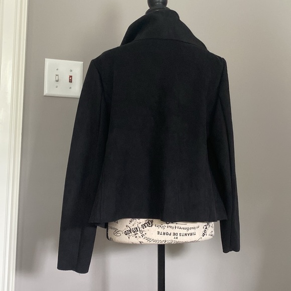 Anne Klein faux suede jacket black size large - Picture 2 of 4